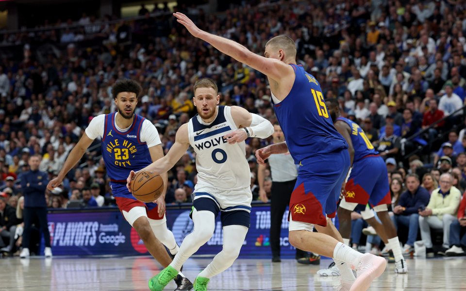 Minnesota evened the series against Denver in the first round of the NBA playoffs