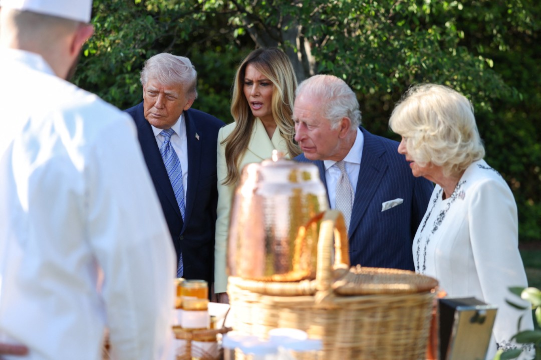 <p>Крал Чарлз III и кралица Камила започнаха историческото си посещение в САЩ. Докато лидерите обсъждаха НАТО, Негово Величество намери общ език с Мелания Тръмп чрез споделено хоби, оставяйки Първата дама в отлично настроение пред кошера на Белия дом по време на разходка в градините.</p>