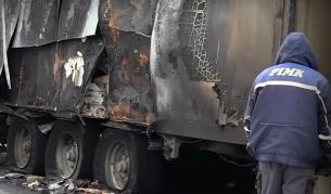 Инцидент край Пловдив: Запалил се камион затруднява движението по източния обходен път