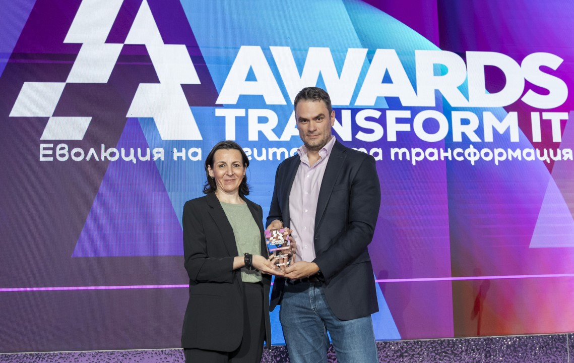SIRMA Group Holding получиха първа награда в категория Вътрешно решение на Transform IT Awards 2026