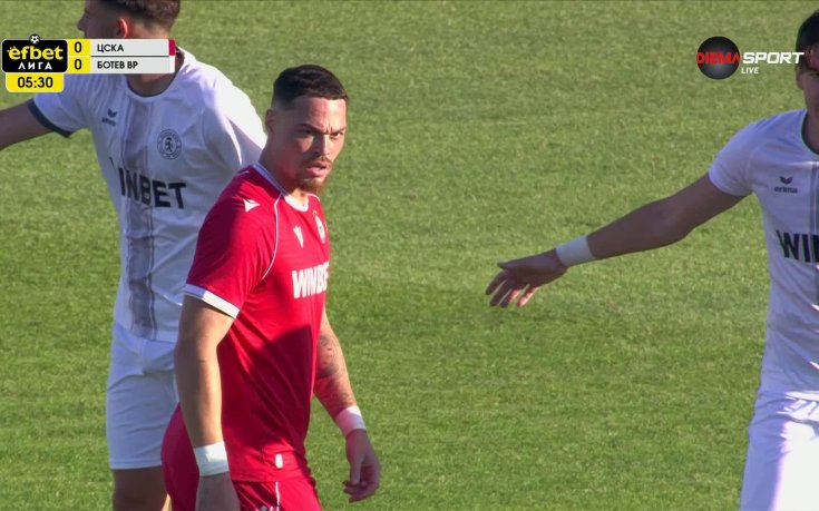 ЦСКА - Ботев Враца 2:0 /първо полувреме/