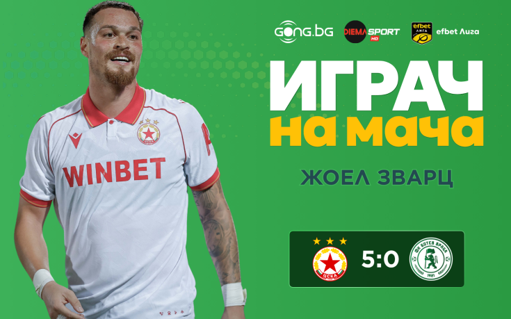 Ето кой е Играч на мача след ЦСКА - Ботев Враца