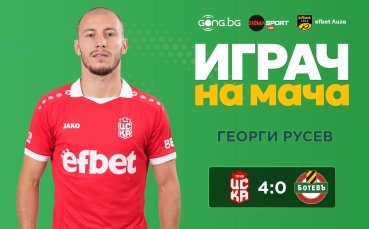 Георги Русев над всички при разгрома на ЦСКА 1948 над Ботев Пд