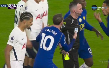 Палмър бе изгонен срещу Тотнъм след втори жълт картон (видео)