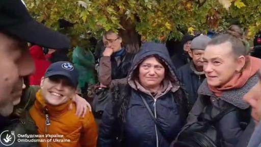Евакуираните жители на град Олешки пристигнаха в Украйна