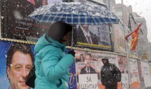 Само снегът предизвика неприятности на изборите в Македония