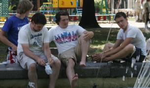 В последно време фонтаните все по често са спасение от жегата