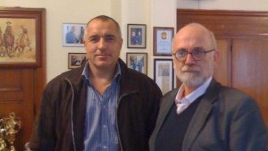 Бойко Борисов и Юрген Рот при срещата им в София през 2008 г.