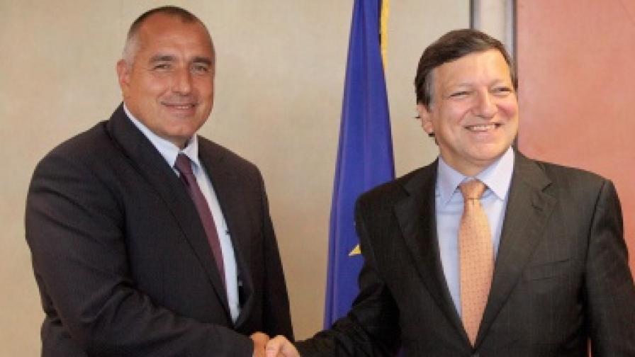 Премиерът Бойко Борисов и председателят на ЕК Жозе Барозу