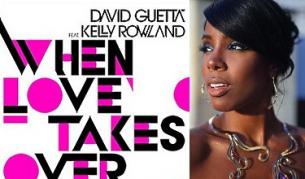 Кели Роуланд и обложката на сингъла й с Дейвид Гета