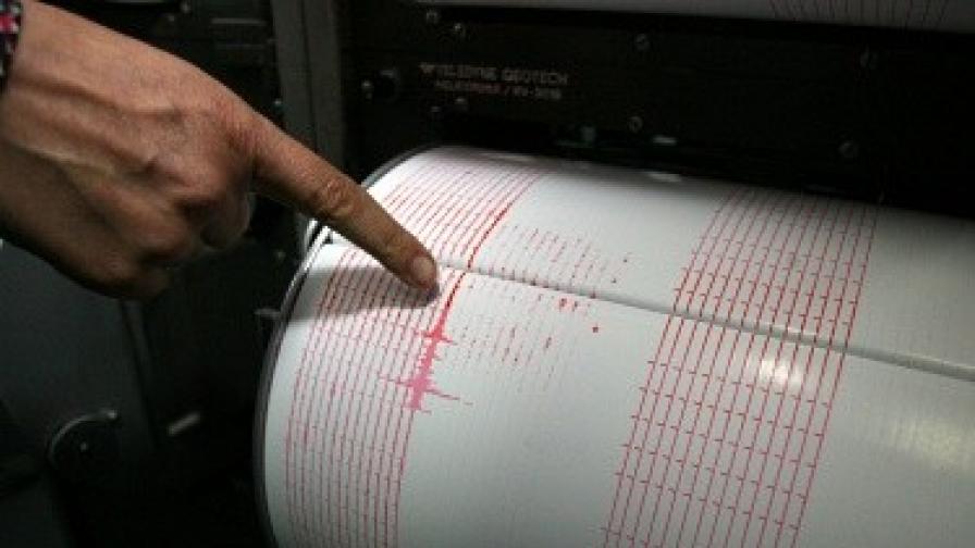 Земетресение 3 по Рихтер на 80 км от София