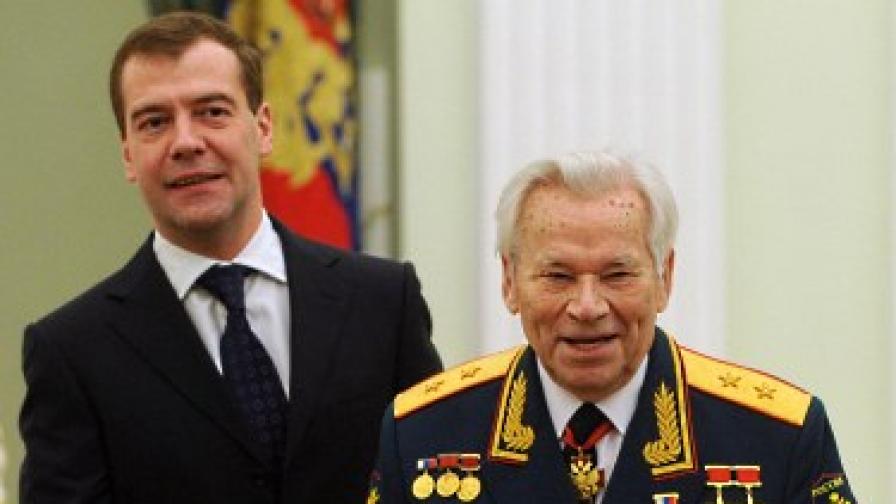 Калашников с президента Медведев