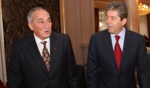 Председателят на БАН акад. Никола Съботинов и президентът Георги Първанов на честването през октомври т.г. на 140 г. от основаването на Българското книжовно дружество