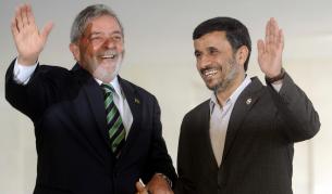 Президентите Лула да Силва и Ахмадинеджад.