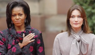 Задочната "вражда" между Мишел Обама и Карла Бруни сякаш приключи