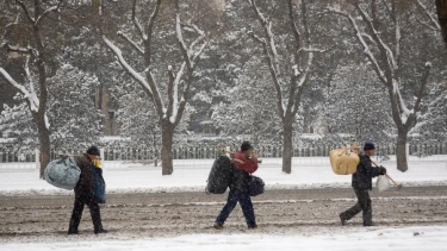 Сняг блокира Пекин