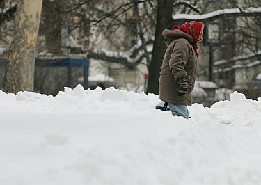 Най-много сняг валя в Лом и Видин