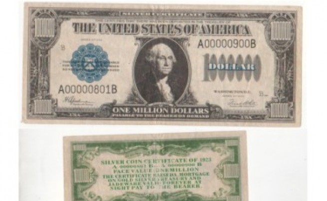 Банкнота от 1 млн. долара на софийското летище