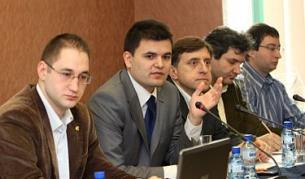 (от ляво на дясно) Георги Ангелов, Лъчезар Богданов, Георги Прохаски, Георги Ганев и Димитър Чобанов