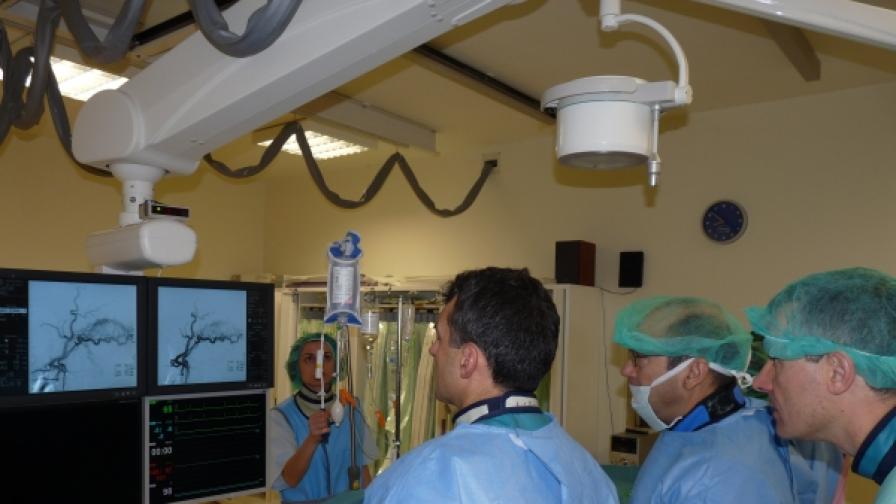 Жена с мозъчен кръвоизлив бе спасена от кардиолози и неврохирурзи в „Токуда Болница София” (снимка от януари 2010 г.)