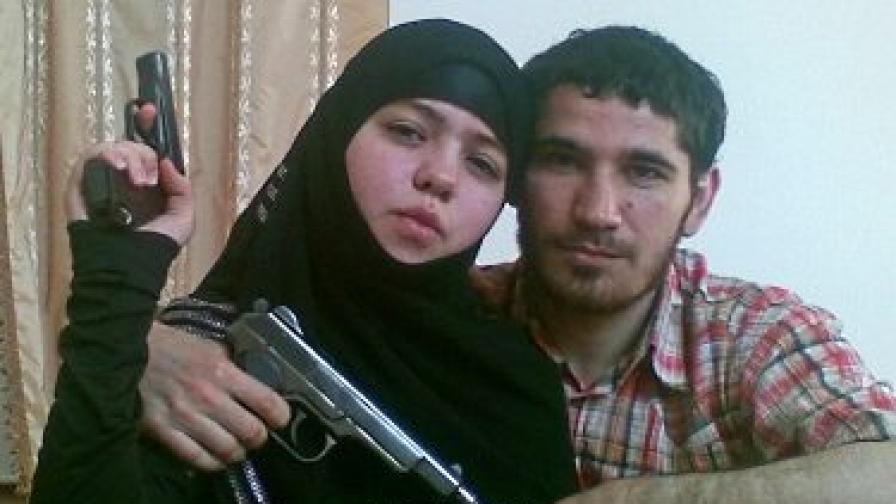 17-годишната атентаторка Дженет Абдурахманова и съпругът й Умалат Магомедов