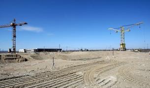 Строителната площадка на електроцентралата