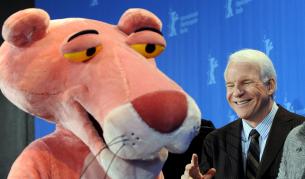 Името на групата за обири бе дадено по класическия филм "Розовата пантера", в чийто римейк играе Стив Мартин