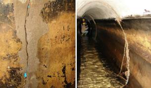 Трябва да се укрепят тръбите и да се запълнят фугите и пукнатините вътре в тях