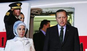 Ердоган при пристигането си в Торонто