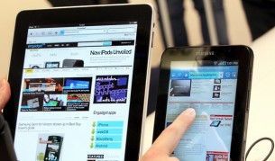 "Самсунг" представи свой вариант на таблет компютър - "Галакси таб" (Galaxy Tab)