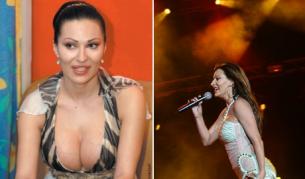 Цеца Величкович през 2004 г. и на концерта в София през 2006 (д)