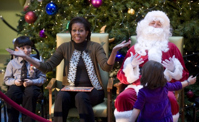 Питайте Мишел Обама къде е Дядо Коледа