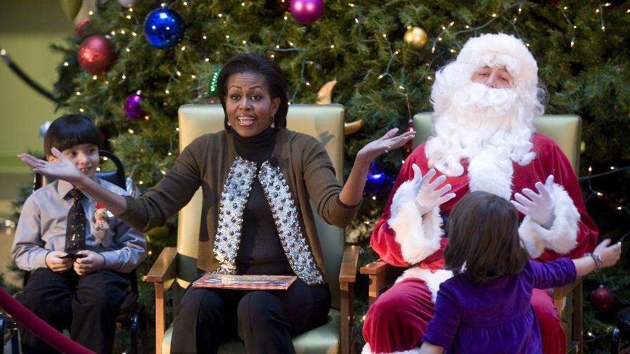 Питайте Мишел Обама къде е Дядо Коледа