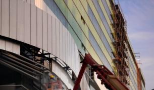 Строежа на мола на столичния бул. Ситняково