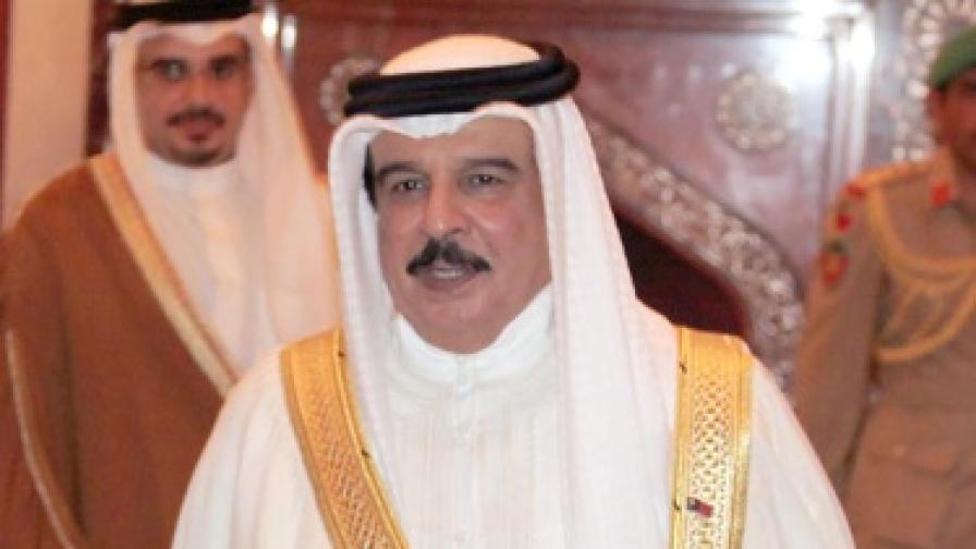 Кралят на Бахрейн Хамад бин Иса ал Халифа<br />