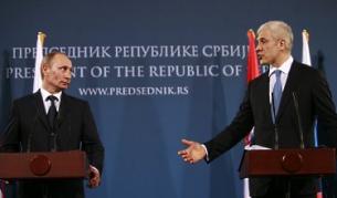 Путин и Тадич в Белград