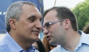 Лидерите на Синята коалиция Иван Костов и Мартин Димитров