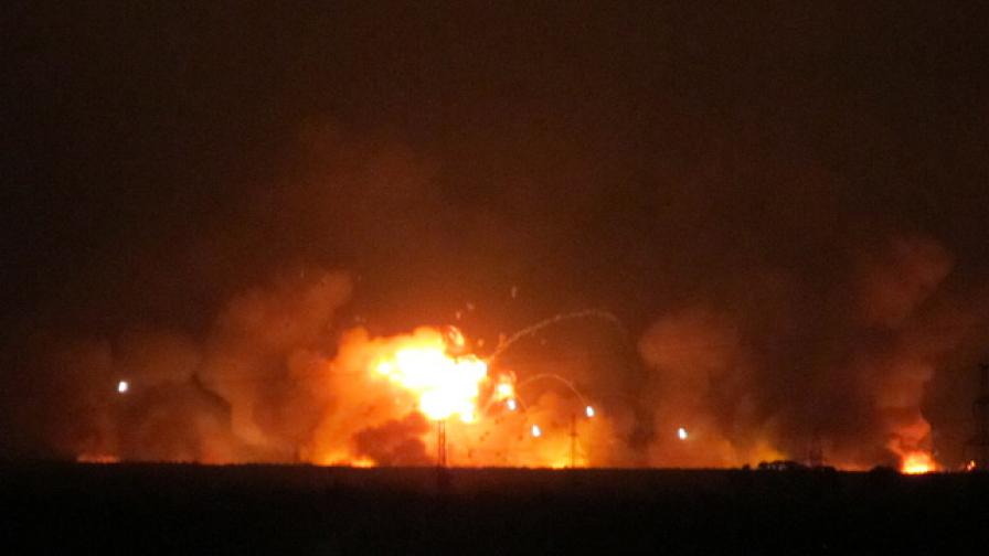 Огромен пожар в руски складове за боеприпаси