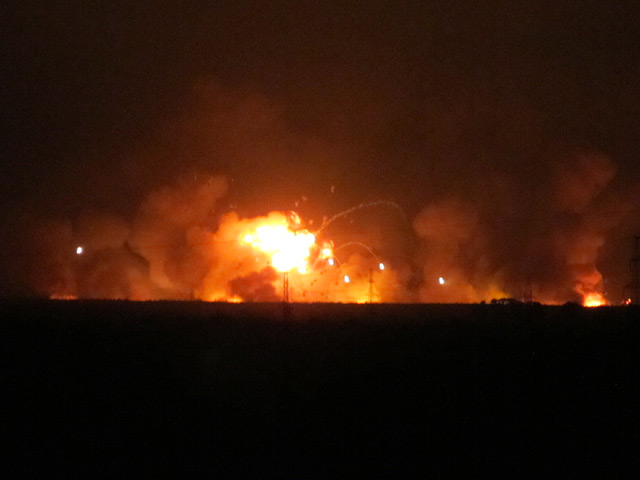 Огромен пожар в руски складове за боеприпаси