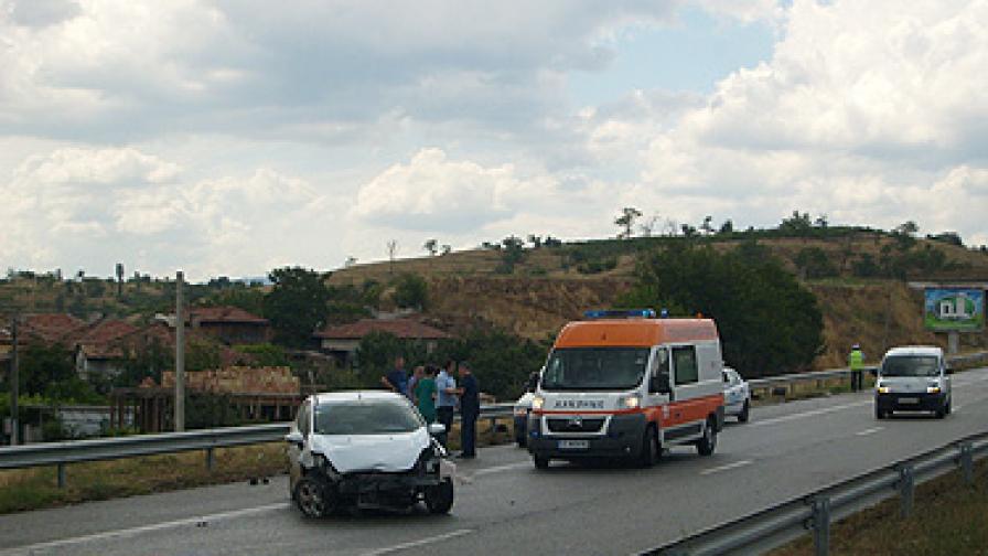Нелепа катастрофа на Е-79 край Благоевград 