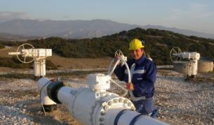 Природен газ от Гърция към България се подава от гръцката станция в Стримонохори