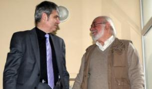 Синдикалните лидери Константин Тренчев и Пламен Димитров