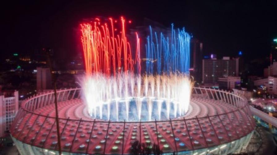 Фойерверки слеед финала на Евро 2012