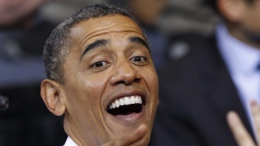Обама се измъкна от конфуз с шега