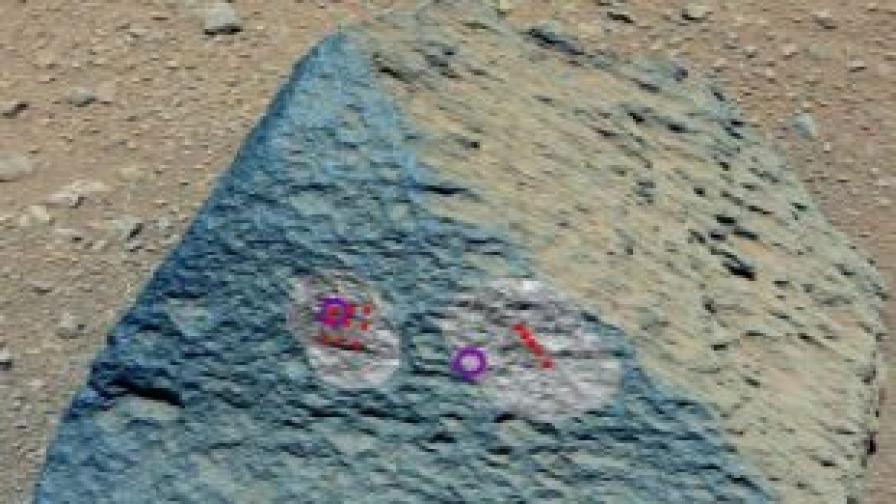 Марсианският камък по състав напомня земни скали и камъни