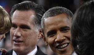 Републиканският кандидат за президент на САЩ Мит Ромни и настоящият президент Барак Обама