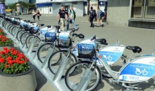 Стоянка за колела под наем в столицата на Полша Варшава