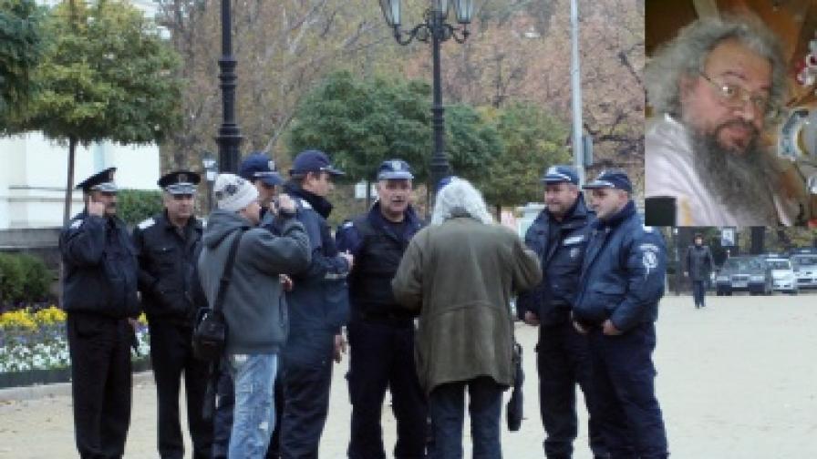 Арестуват Босия (на малката снимка) пред Народното събрание