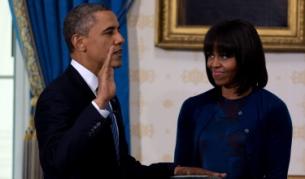 Обама положи клетва в присъствието на семейството и сътрудниците си