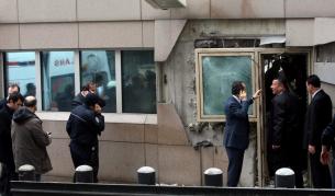 Мястото, където се взриви атентаторът-самоубиец